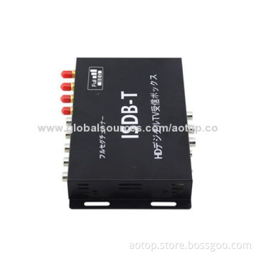 Hot Selling Car Digital ISDB-T Full Seg TV Box, Supports 250km/H, Full HD 1,080P/4 Tuners/B-cas Card